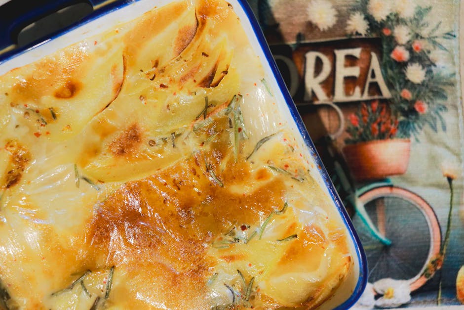 Gratin dauphinois gratiné à la perfection sorti du four