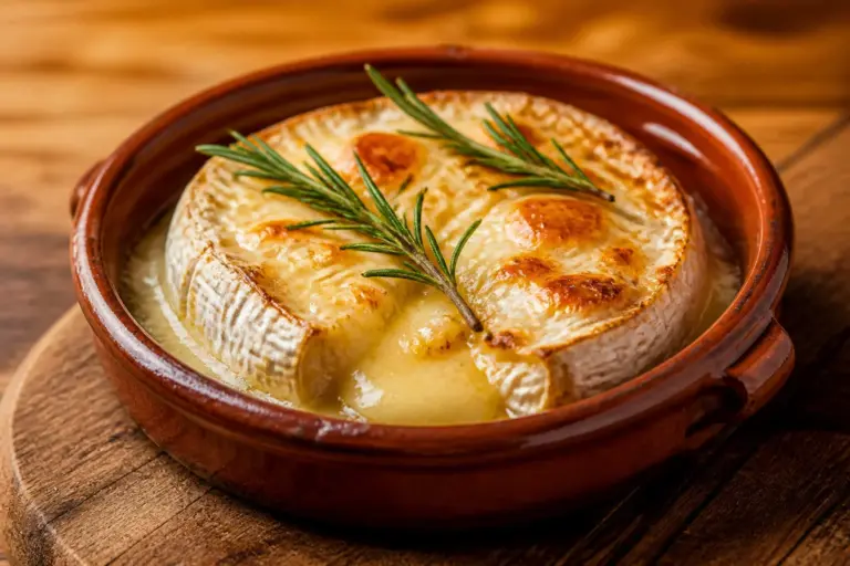 Camembert dore au romarin