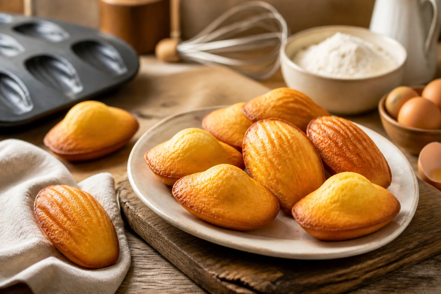 Douces madeleines dorees