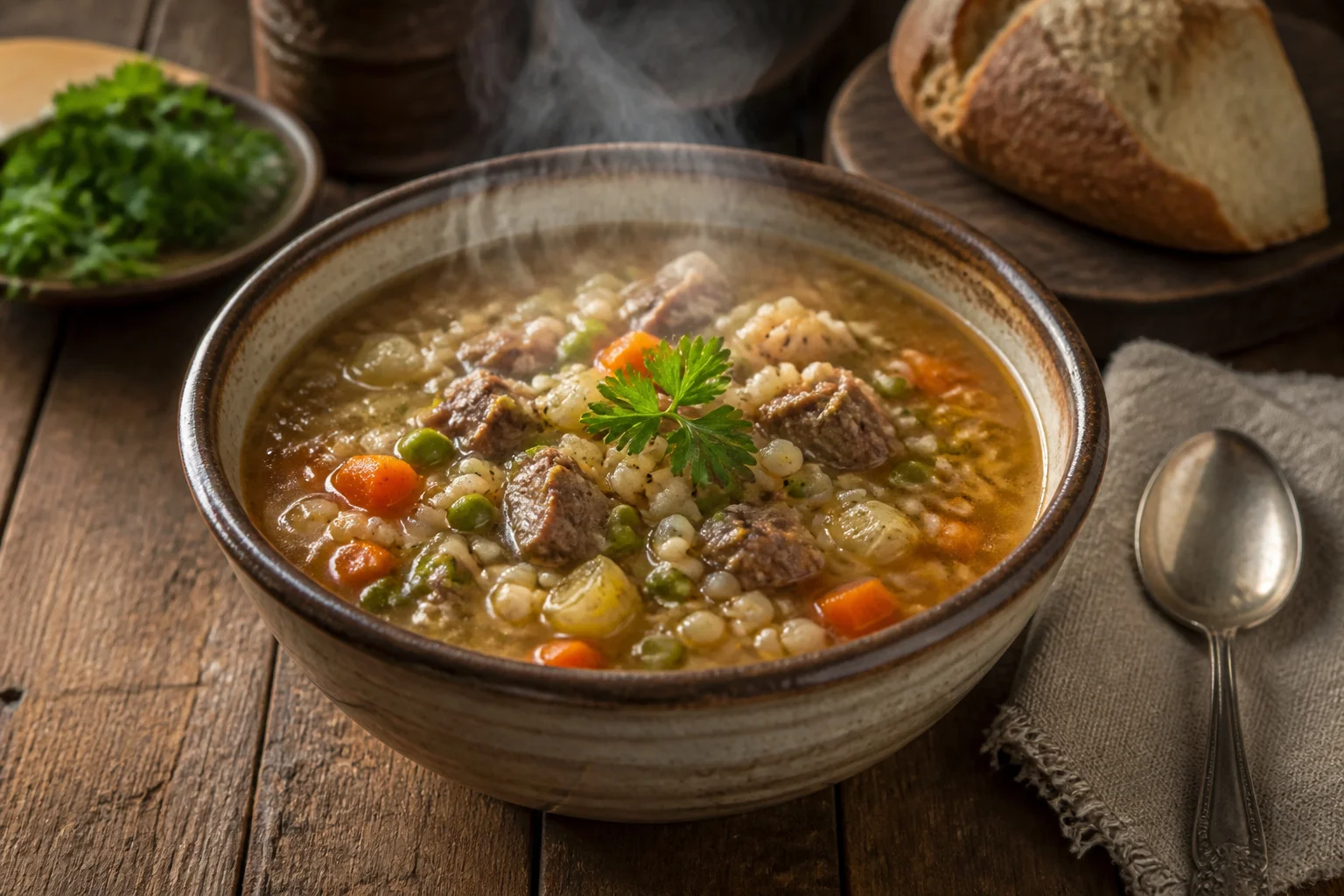 Scotch broth reconfortant