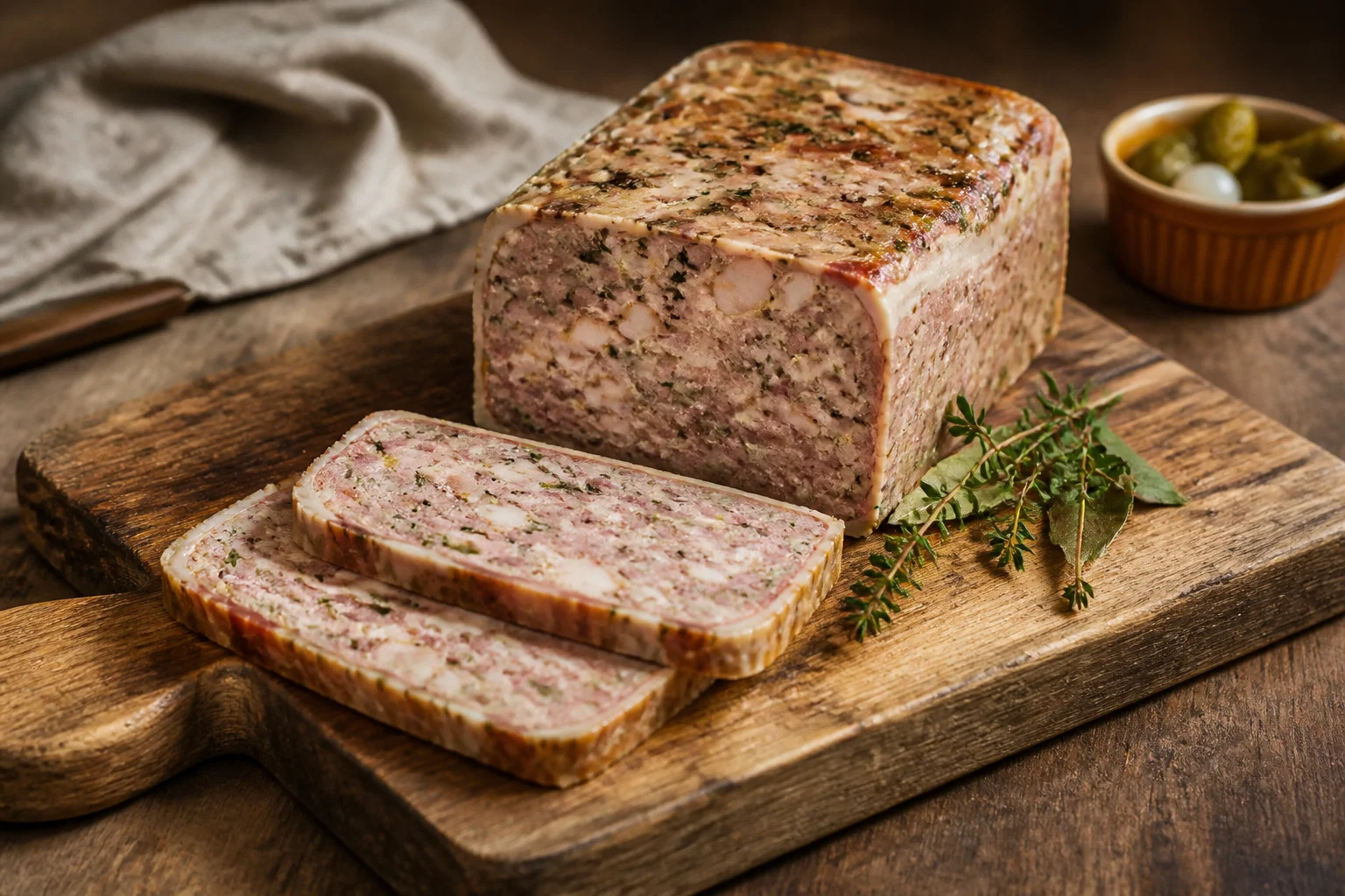 Terrine de campagne rustique