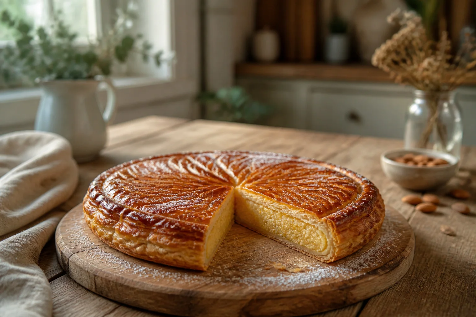 Galette des rois gourmande et doree