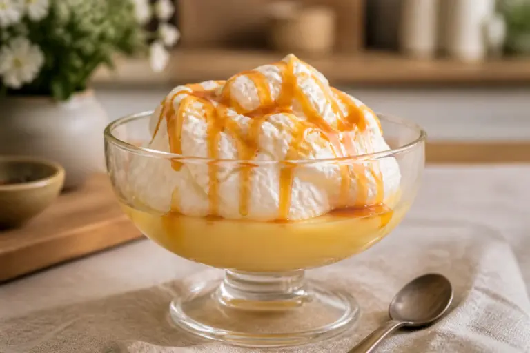 Ile flottante classique au caramel