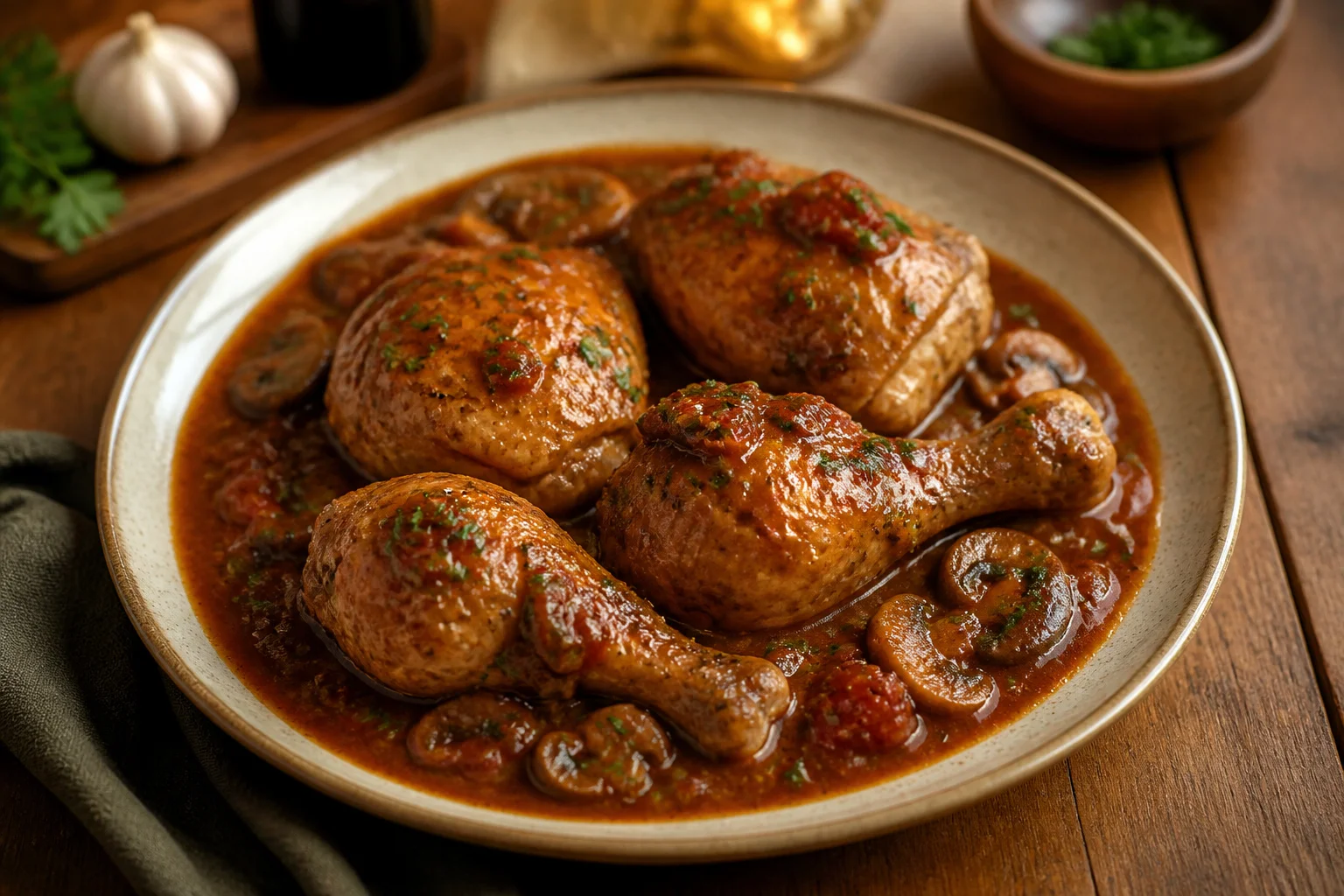 Poulet chasseur un delice francais