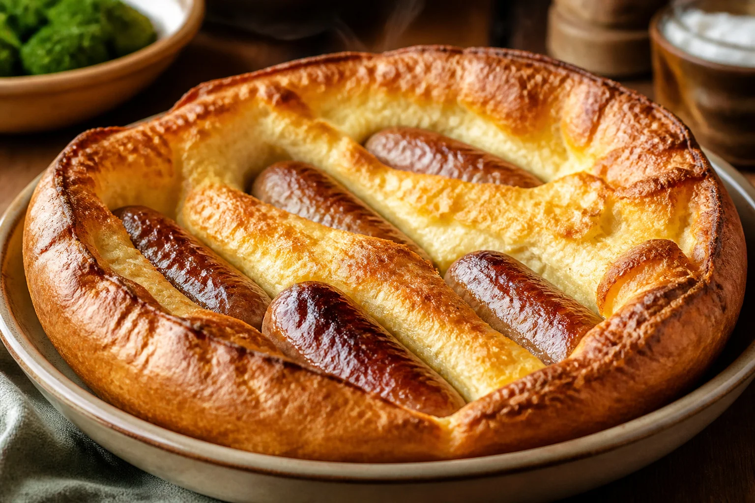 Toad in the hole reconfortant
